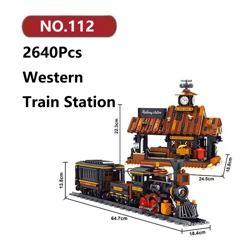 Western Train Station Assembly Model 2640 Pcs Keep My Specialty ...