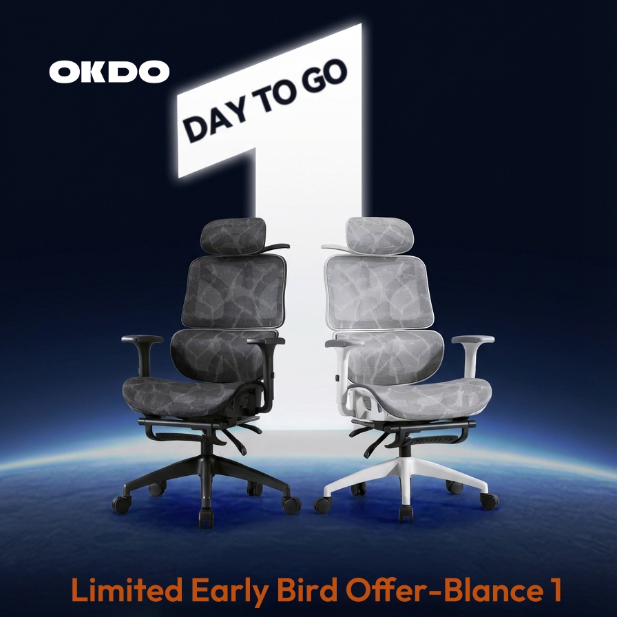 OKDO Balance Kerusi Ergonomic Gaming Chair Esports Gear Kerusi Pejabat ...