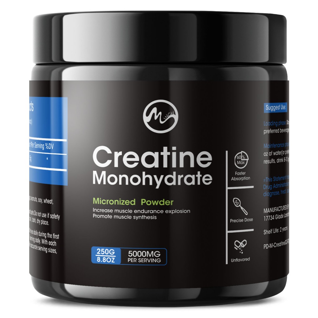 Minch Creatine Powder Creatine Muscle Builder for Men & Women Post ...