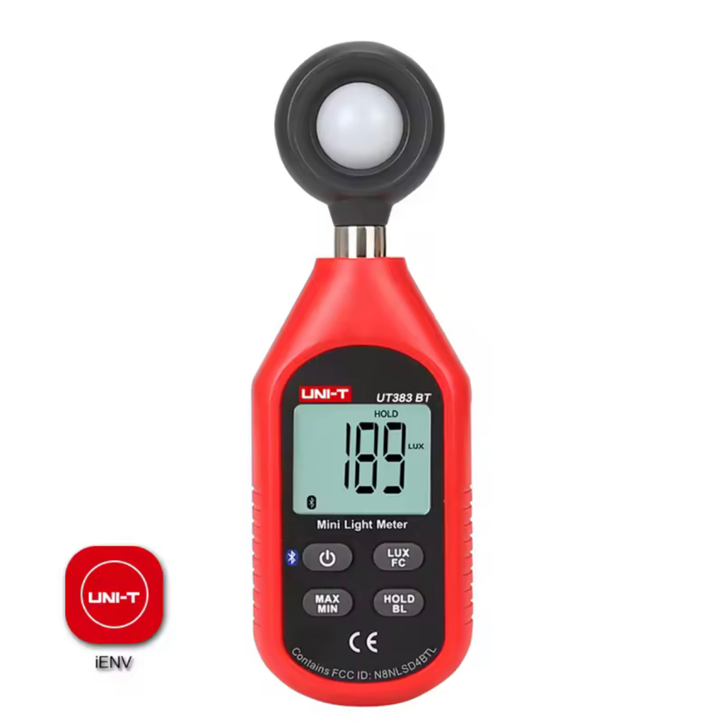 UNI-T UT383BT Bluetooth Mini Light Meter Environmental BT Series ...
