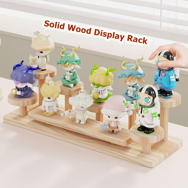 Ornament Display Stand Perfume Figurine Solid Wood Essential Oil Ladder ...