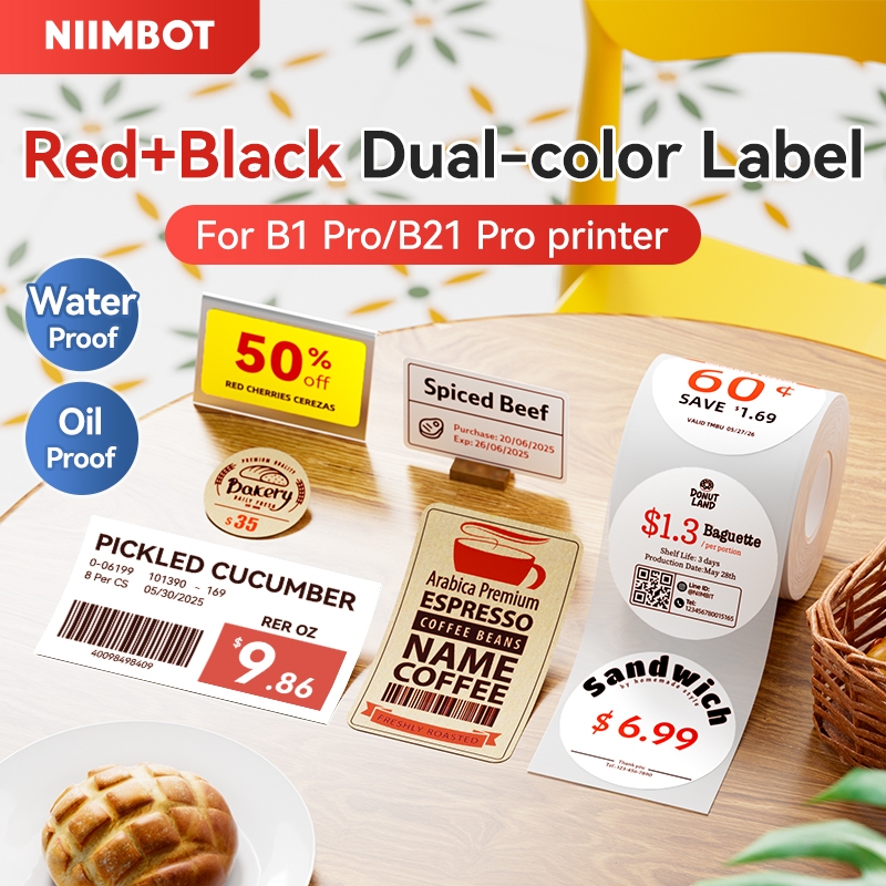 【Dual Color】Niimbot B21Pro exclusive dual color label paper, price ...