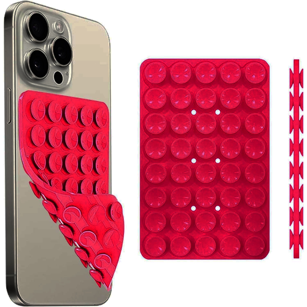 Double Sided Silicone Phone Sticky Grip, Suction Phone Case Mount for  iPhone and Android, Hands-Free Sticky Cell Phone Grip, Mobile Fidget Mirror  Holder for Selfies and Videos | Shopee Malaysia