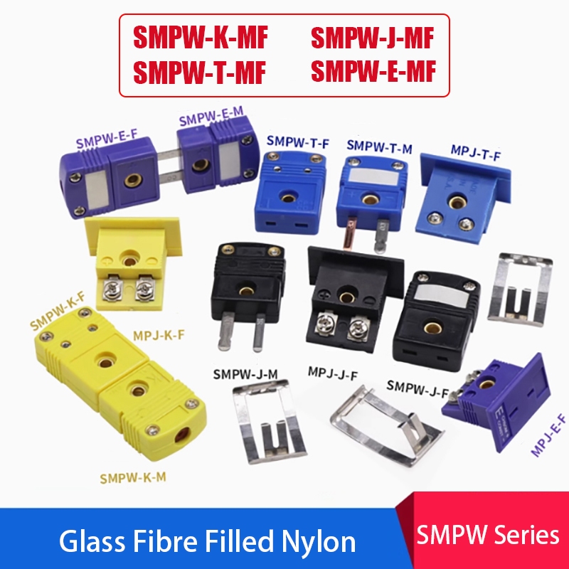 SMPW Series Miniature Thermocouple Plug Socket K/T/J/E Type Male Female ...