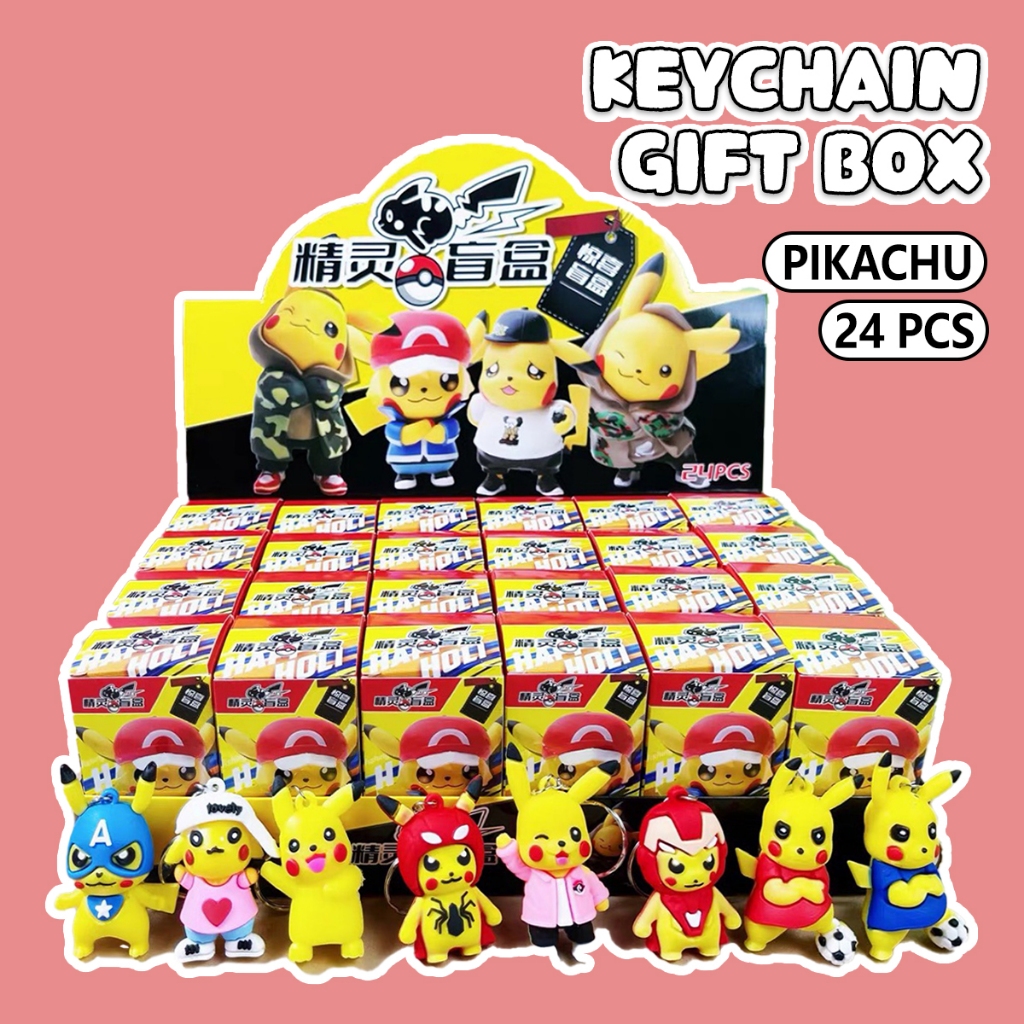 MKBK Full set 24PCS Cute Kuromi Capybara Keychain, Blind Box Doll