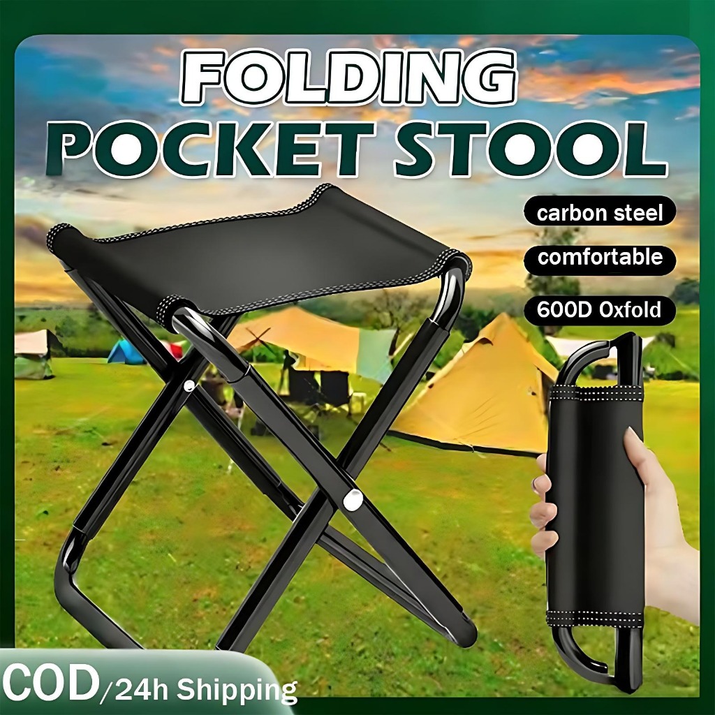 Mini Portable Folding Stool Ultra Light Outdoor Slacker Chair Hiking ...