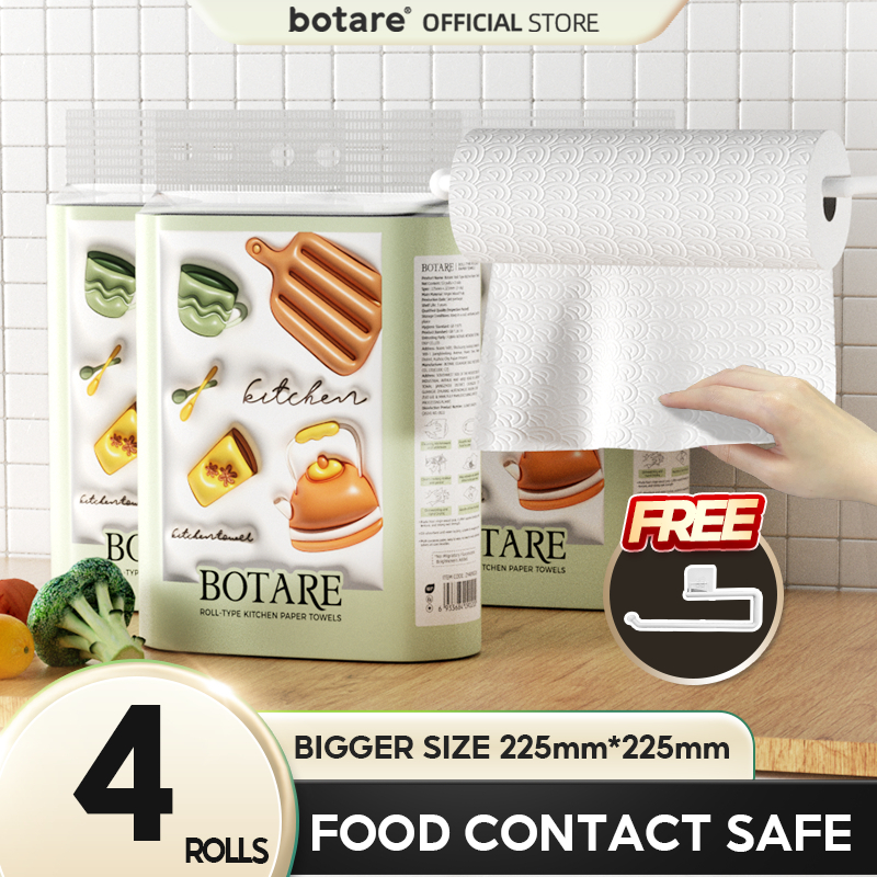 [botare.tissue.my] 4 pek Botare,Kitchen Towel Roll Tisu Dapur Gulung ...