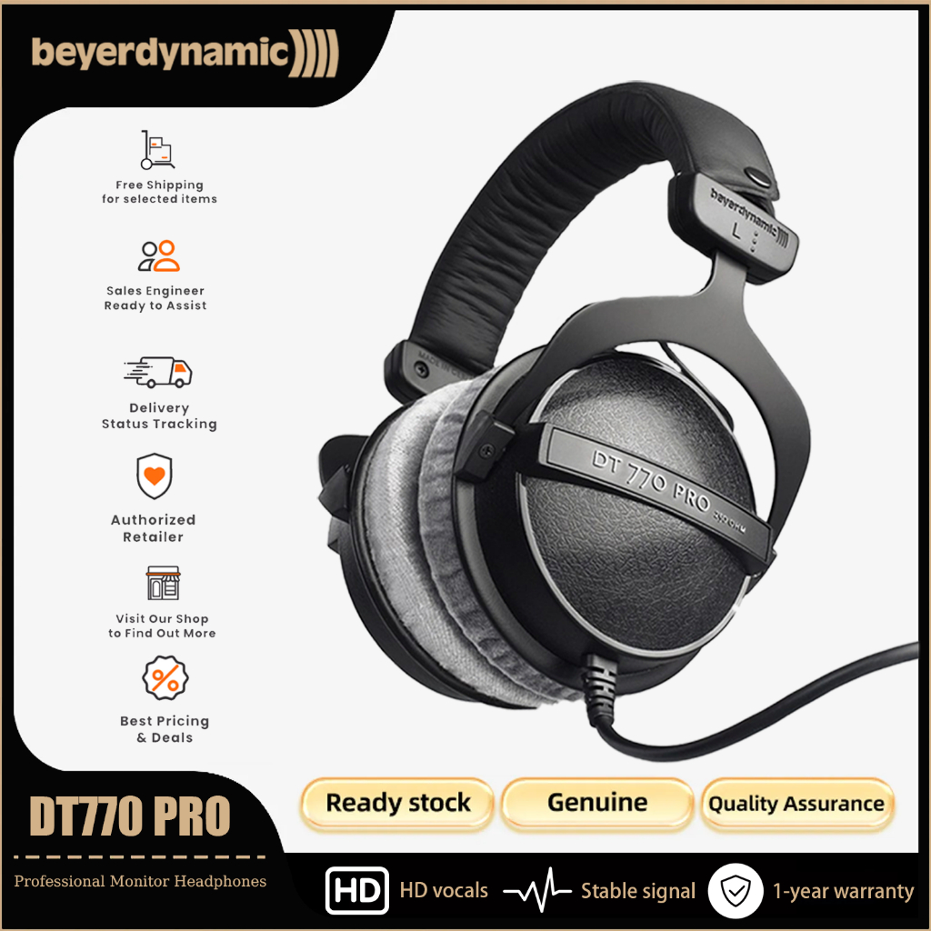 Beyerdynamic DT770 PRO Professional Monitor Headset Suitable for Studio ...