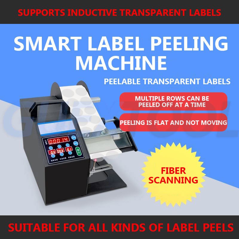 Intelligent Transparent Label Peeling Machine Automatic Adhesive ...