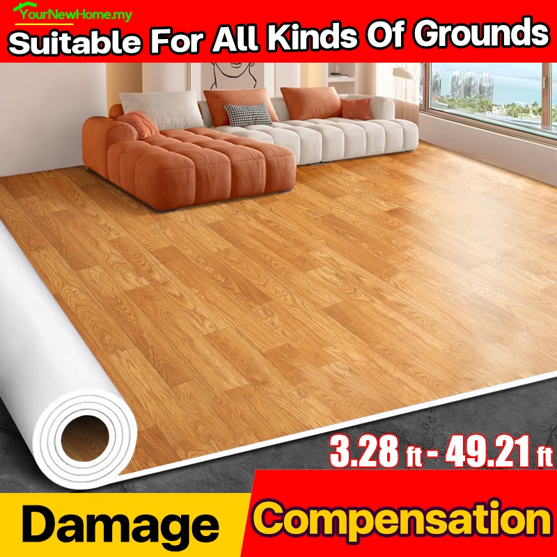Upcycled PVC Tikar Getah tebal 1 gulung vinyl flooring tikar getah ...