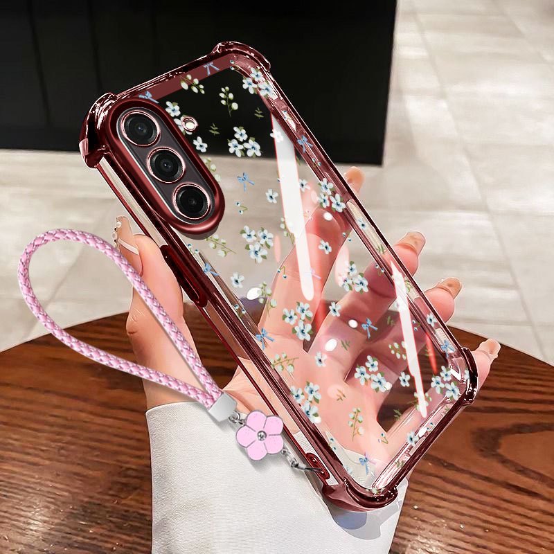 VRQR Cover for Samsung Galaxy A17 A56 A36 A26 A16 5G 4G Flower Print ...