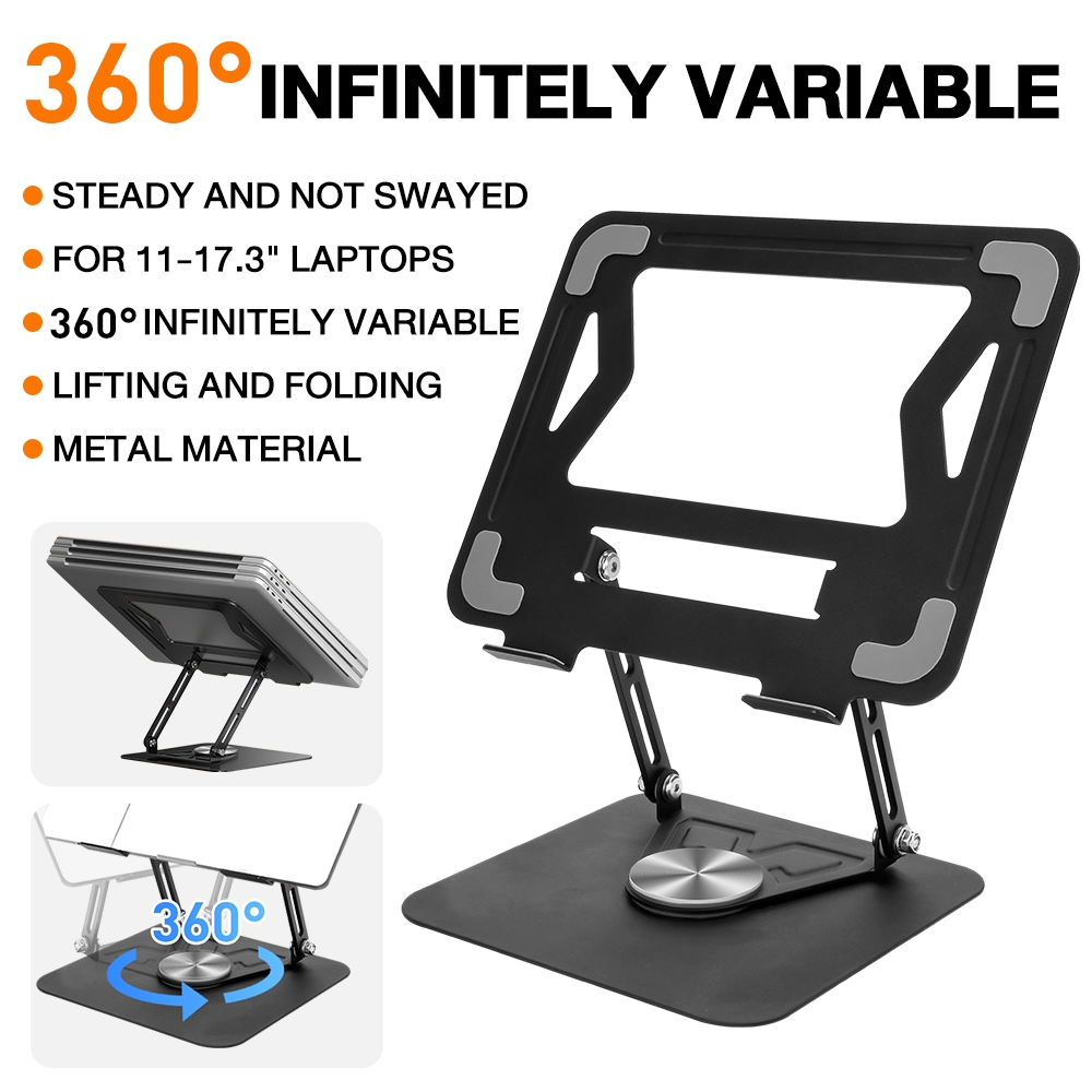 Upgraded 360° Rotating Laptop Stand Foldable Laptop Stand 360°Rotating ...