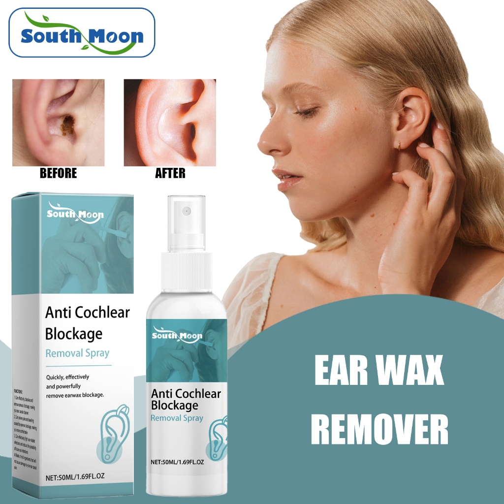 South Moon Ear Wax Remover Ear Drops Ear Drops Cleaner 50ML Soften ...