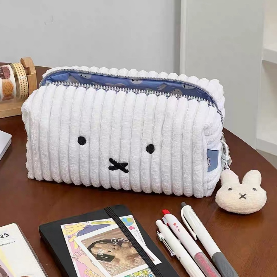 Large capacity pencil case Cute rabbit pen case Delicate stationery box ...