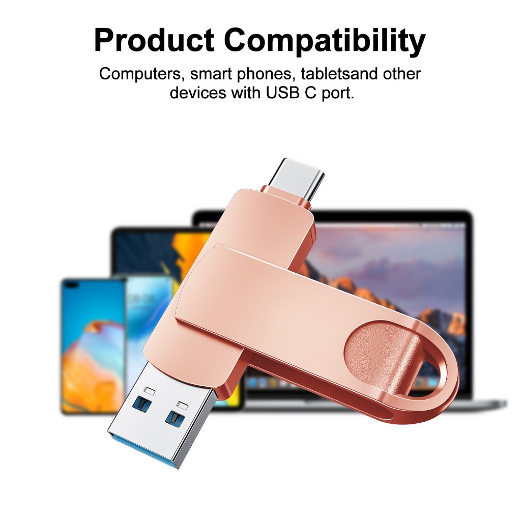 Typec 2 in 1 Mobile Phone u Disk High Quality 2TB Dual Drive Flash ...