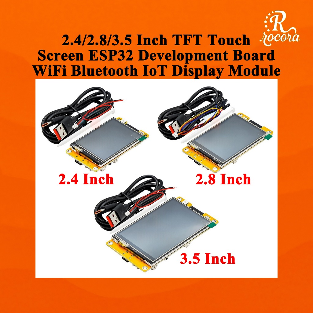 2.4/2.8/3.5 Inch TFT Touch Screen ESP32 Development Board WiFi ...