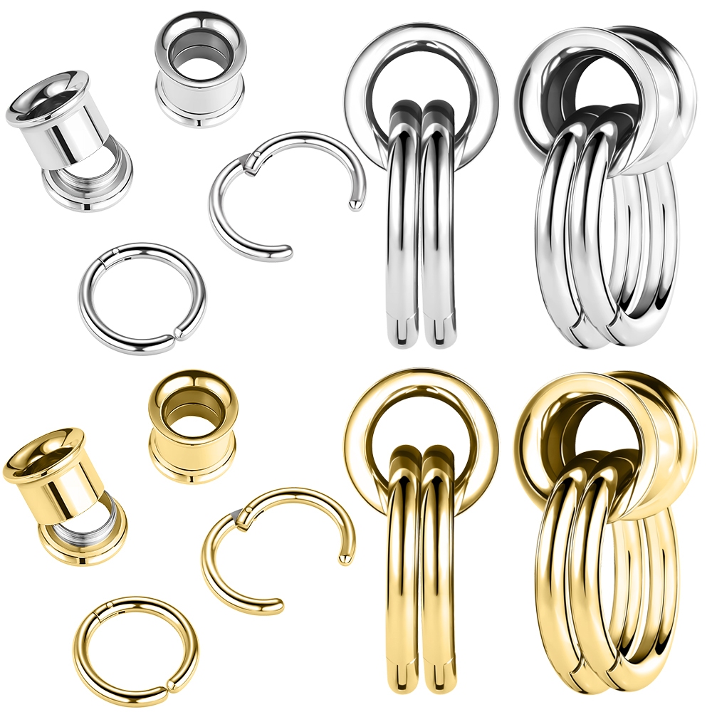 Bodyace 1 Pc Ear Expander Trumpet Ear Gauges Stainless Steel Ear ...