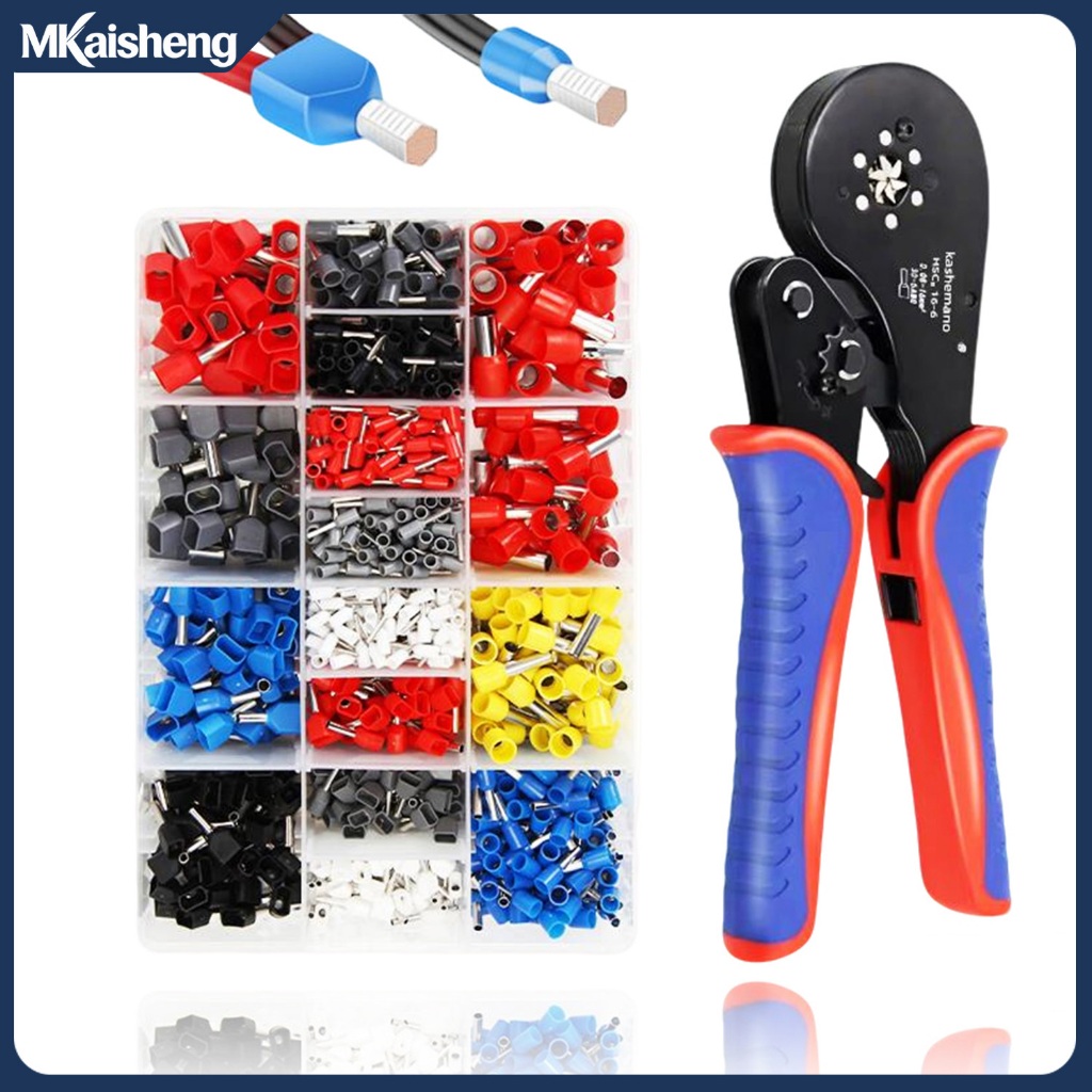 Crimping Plier 28-5AWG 0.08-16mm² Hexagonal Ratcheting Ferrule Crimping ...