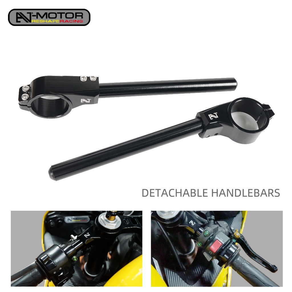 AJ-MOTOR Motorcycle Racing Lightweight Detachable Handlebars For Yamaha ...