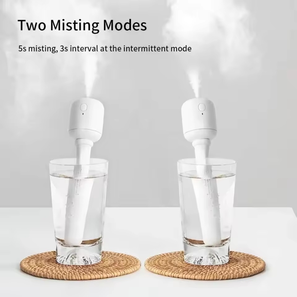 Jisulife Mini Portable Humidifier, Travel Personal Battery Operated ...