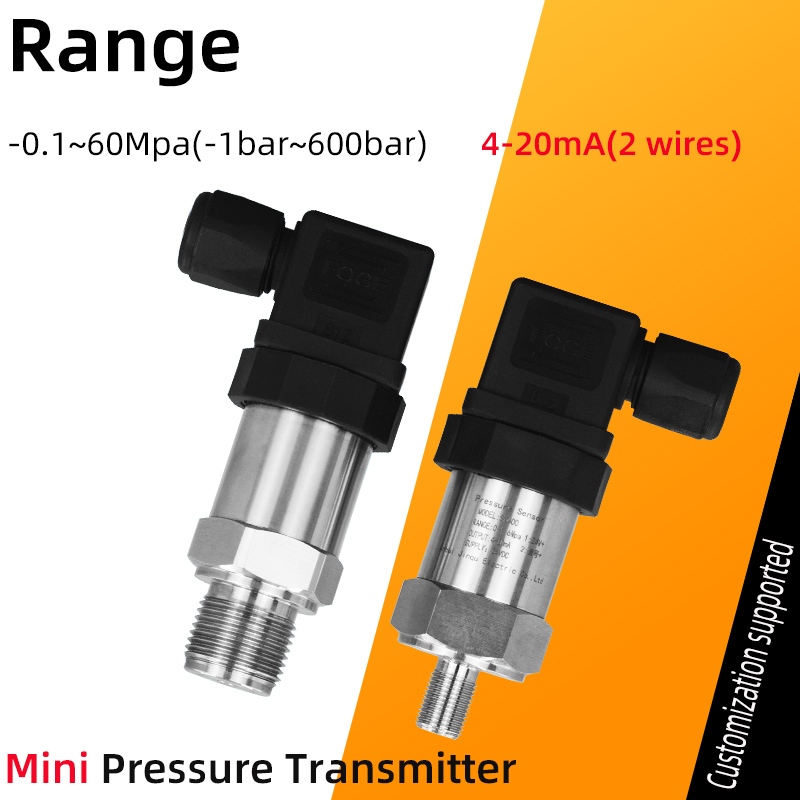 Small Mini Pressure Sensor Transmitter 4-20mA 1.6Mpa Negative Vacuum ...