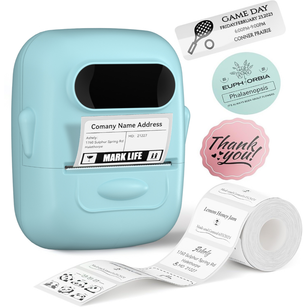 Marklife P50 Thermal Label Printer Portable Mini Label Printer For iOS ...