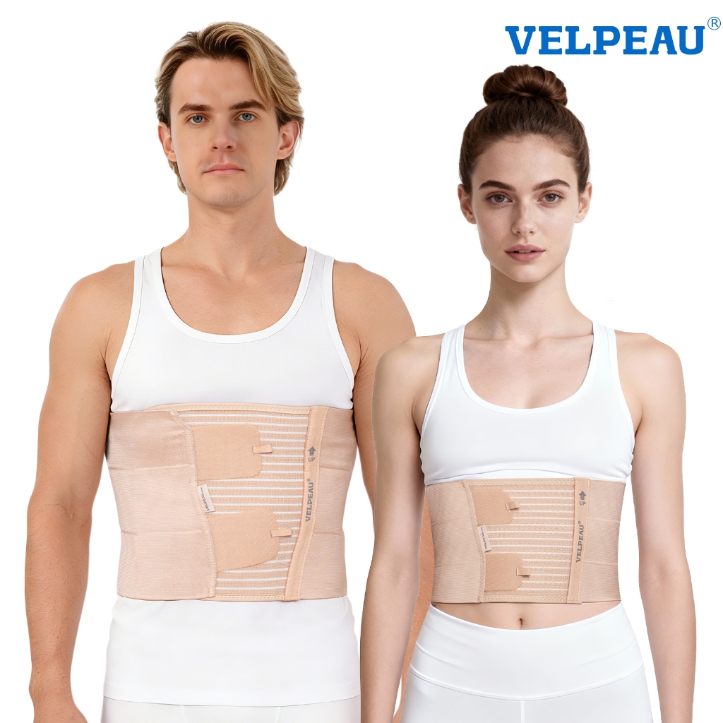 VELPEAU Chest Compression Support Belt and Rib Protector for Chest or ...