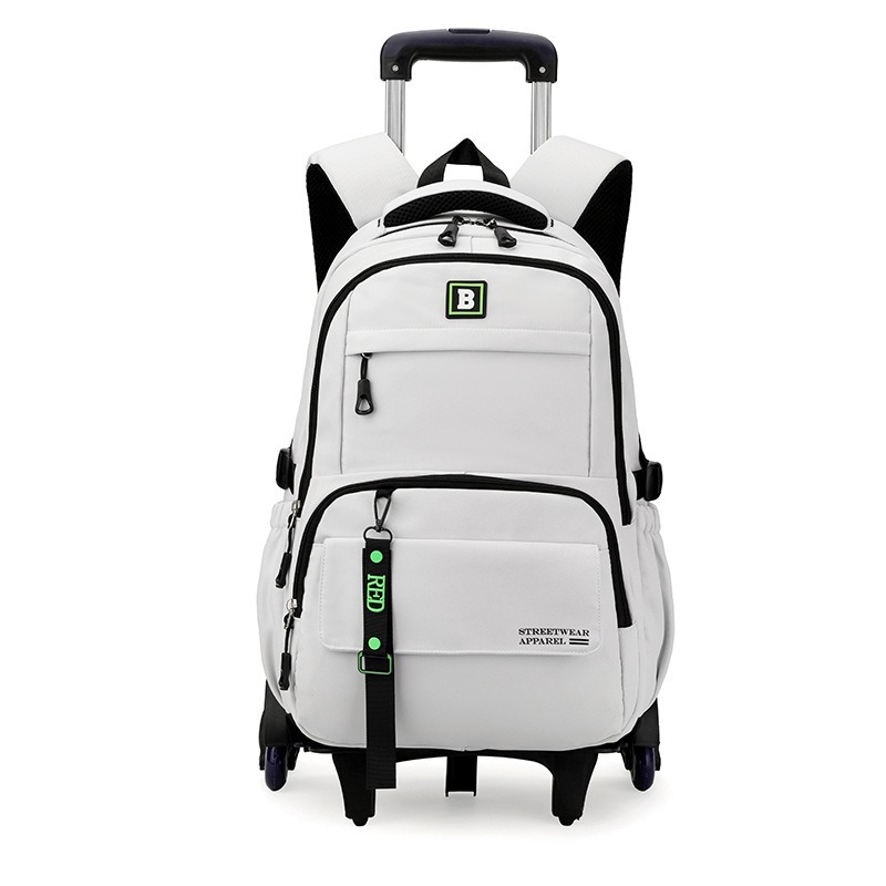 ZIRANYU Trolley School Bag Primary Secondary Large Size 2 or 6 Wheels ...