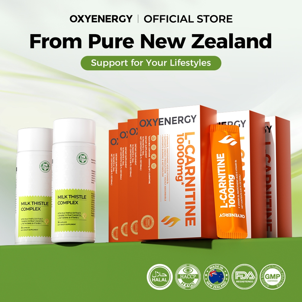 milk thistle and l carnitine Oxyenergy L-Carnitine Drinks 6 Box + Capsules Set for Gym Pre Workout Supplement Support Energy Pre Workout Drink Promote Metabolism Fat Burner Weight Management Liposomal Encapsulation in Food auto_sub_discount_code=fatty20offauto Size:4 fl. oz.
