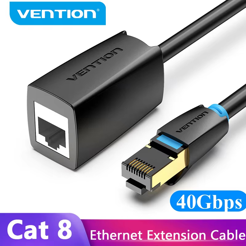 Vention Cat8 Ethernet Extension Cable SFTP 40Gbps RJ45 Extender Patch ...