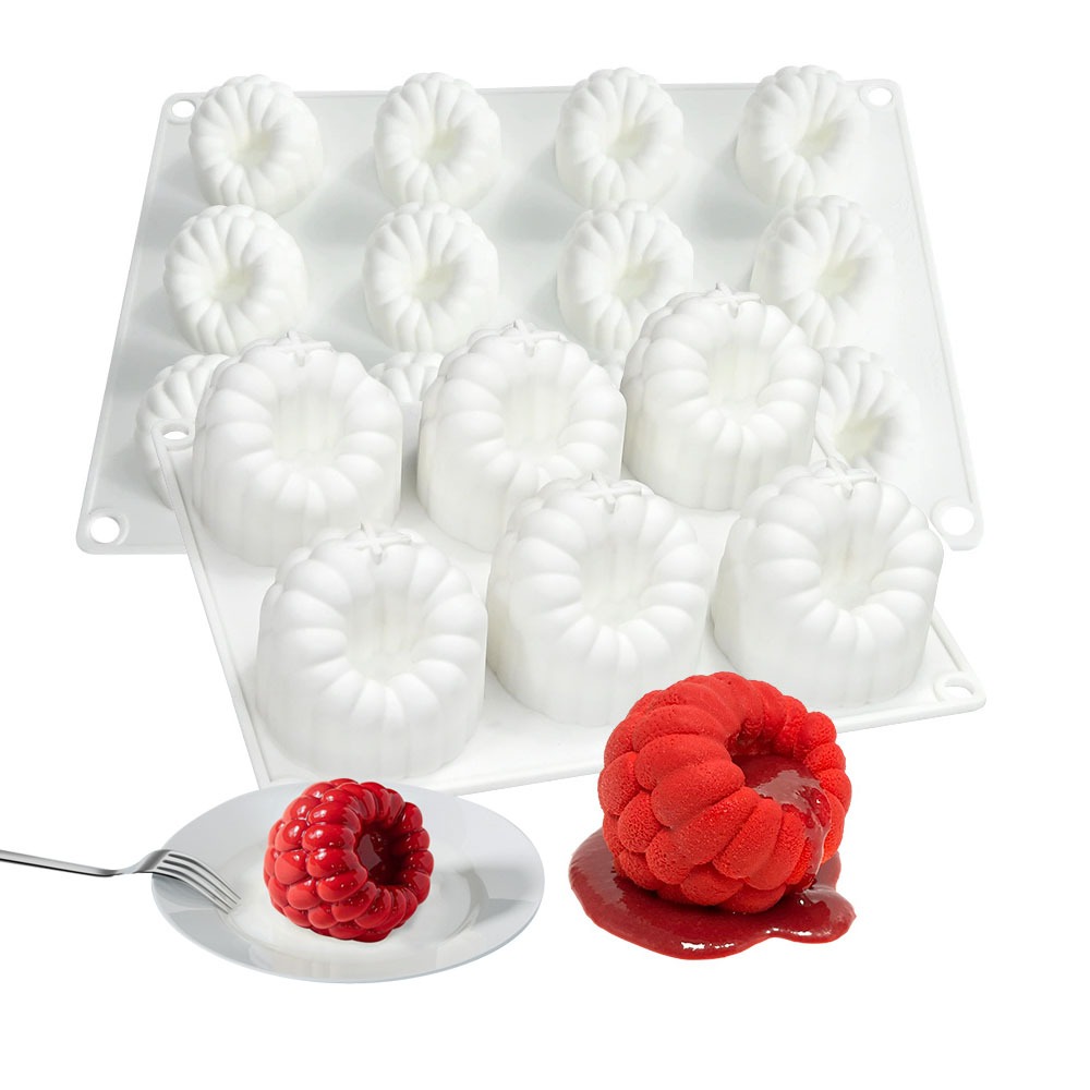 6/12/24 Cavity Large Raspberry Mousse Cake Molds 3D Raspberry Chocolate ...