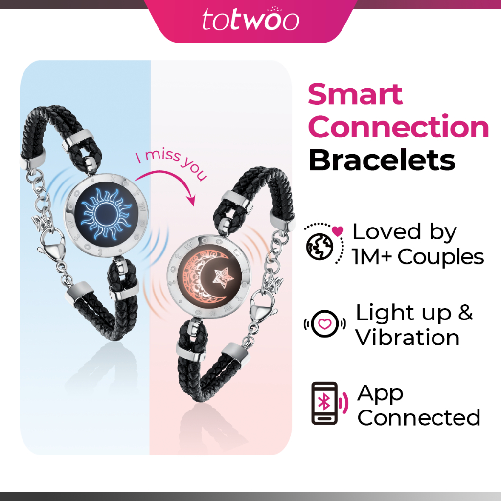 oral sex toys for couples Amazon.com: TOTWOO Long Distance Touch Bracelets for Couples, Vibration &  Light up for Love Couples Bracelets main image 0