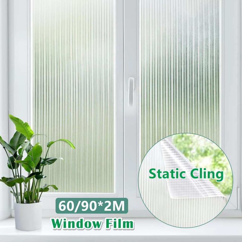 2M Window Privacy Film, Frosted Glass Film, Removable 3D Decorative ...