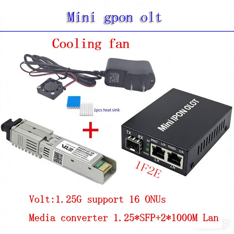 VOLT Gigabit GPON volt Modular Stick Mini OLT Plug and Play Support 16 ...