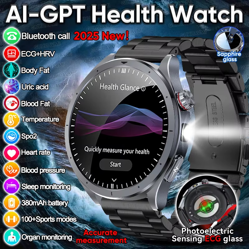 2026 New AI Health Diagnosis Smart Watch Body Analysis Uric Acid Blood ...