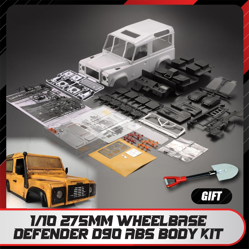 High quality 1/10 Defender D90 RC Crawler Body 275mm Wheelbase ABS Kit ...