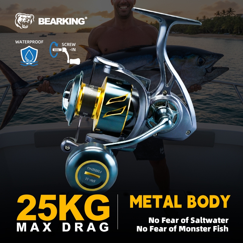 bearking fishing reel Zeus II Series Spinning 6-9BB 5.2:1/6.2:1 4-7Kg Max Drag BEARKING brand New arrival Saltwater