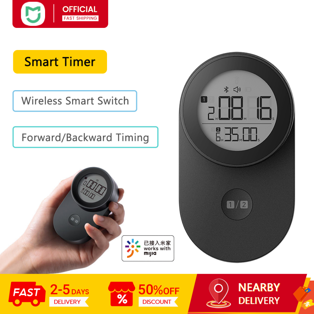 Xiaomi Mijia Intelligent Timer, Two-Stage Timing, Forward/Backward ...