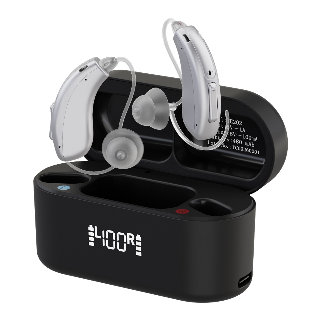 Retekess TE202 Wireless Hearing Aid For Seniors Noise-canceling in-Ear ...