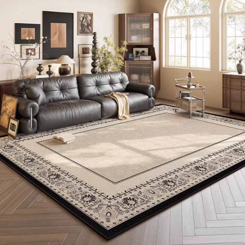 Modern minimalist living room carpet bedroom European striped style ...