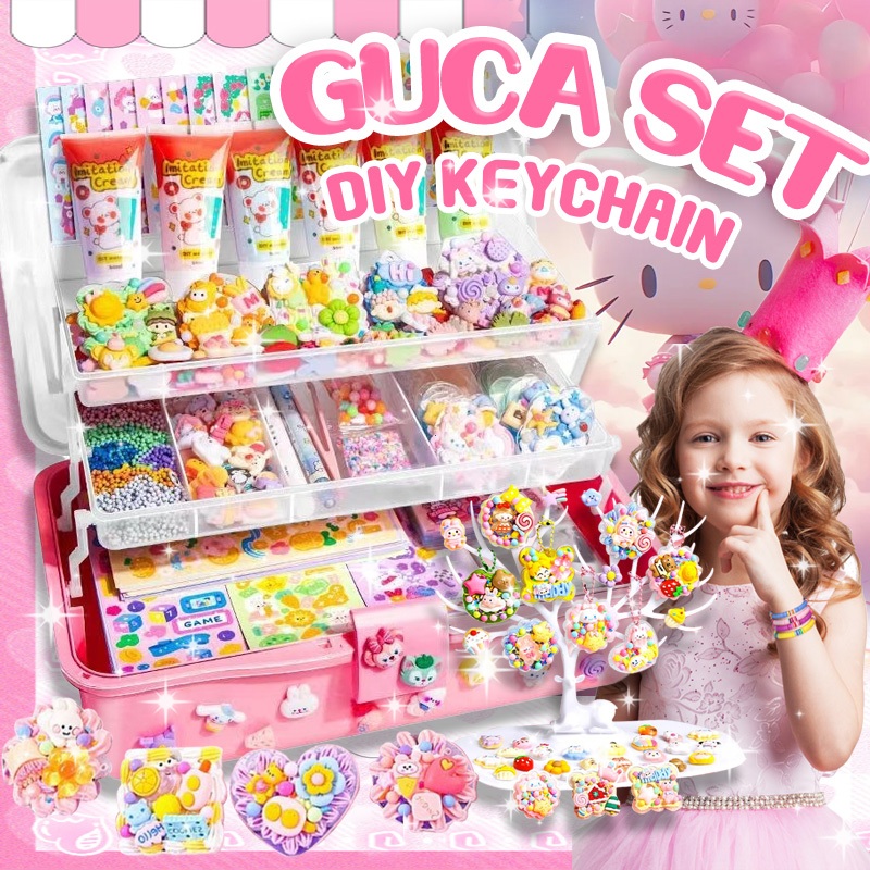 Ready Stock 1008PCS Deluxe Guka Full Set Cream Glue Sticker Kids ...