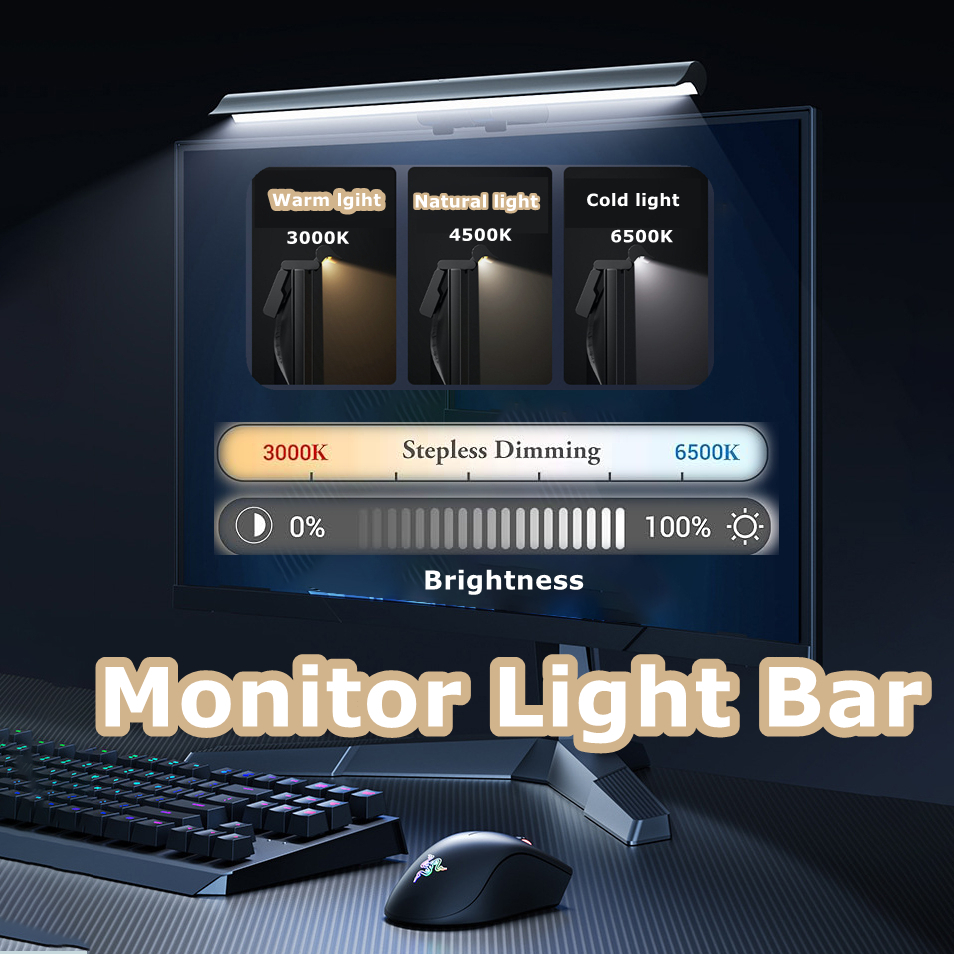 Monitor Light Bar USB Dimming Computer Screen Hanging Lights RGB Light ...