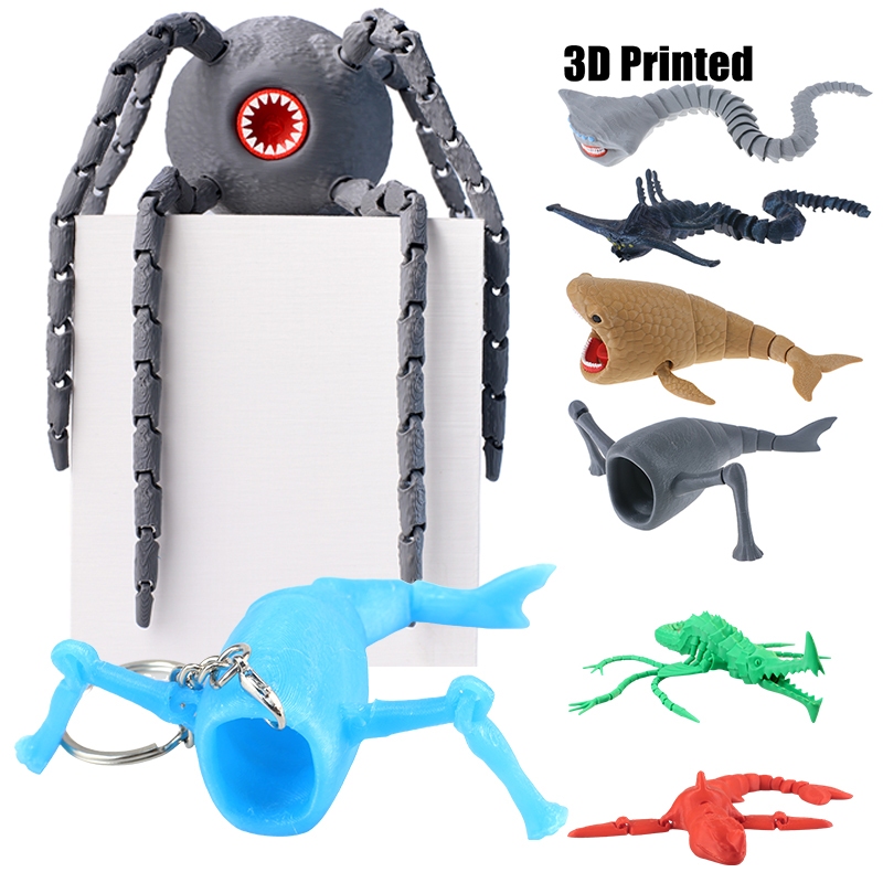 Sea Monster Bloop Flish Action Figure Model Cuero Toy Sea Eater ...