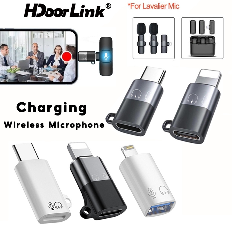 HdoorLink Type C To IOS Wireless Microphone OTG Adapter IOS Male To ...