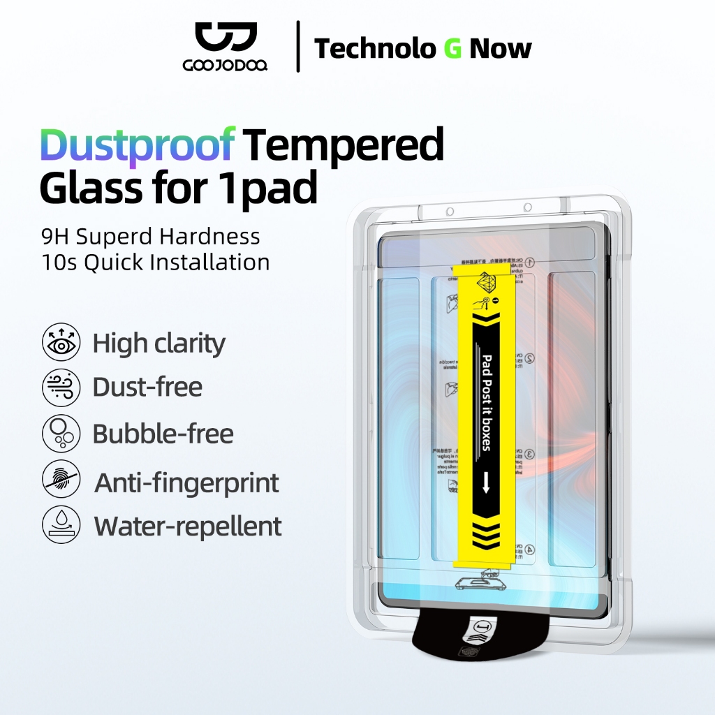 GOOJODOQ Steel Film for iPad Dust Proof Screen Crystal Clear and Highly ...