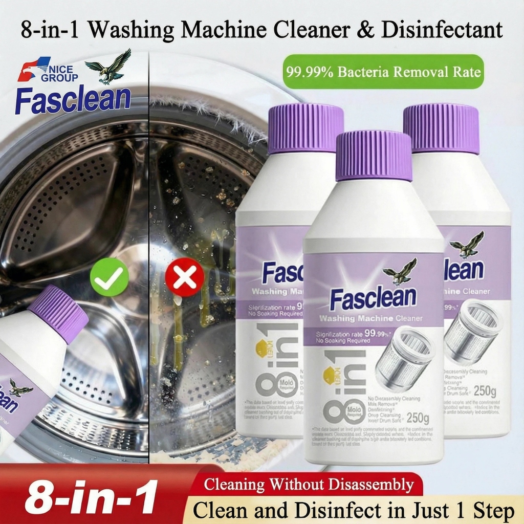 Fasclean 250g Efficient Antibacterial Washing Machine Cleaner - 99.99% ...
