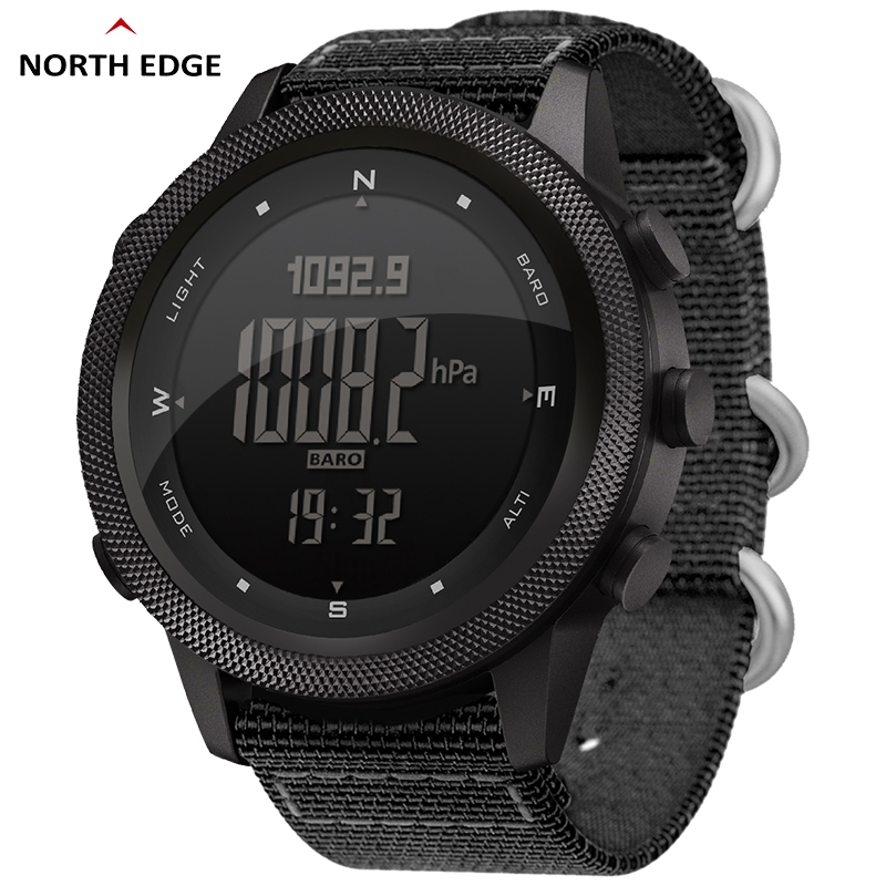 NORTH EDGE Jam Tangan Lelaki Outdoor Sports Digital Watch Waterproof ...