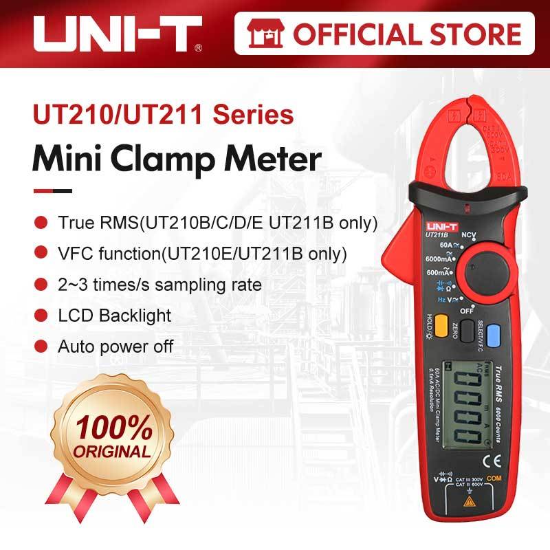 UNI-T UT210 UT211 Series 60A 100A 200A Mini Clamp Meter UT211B UT210E ...