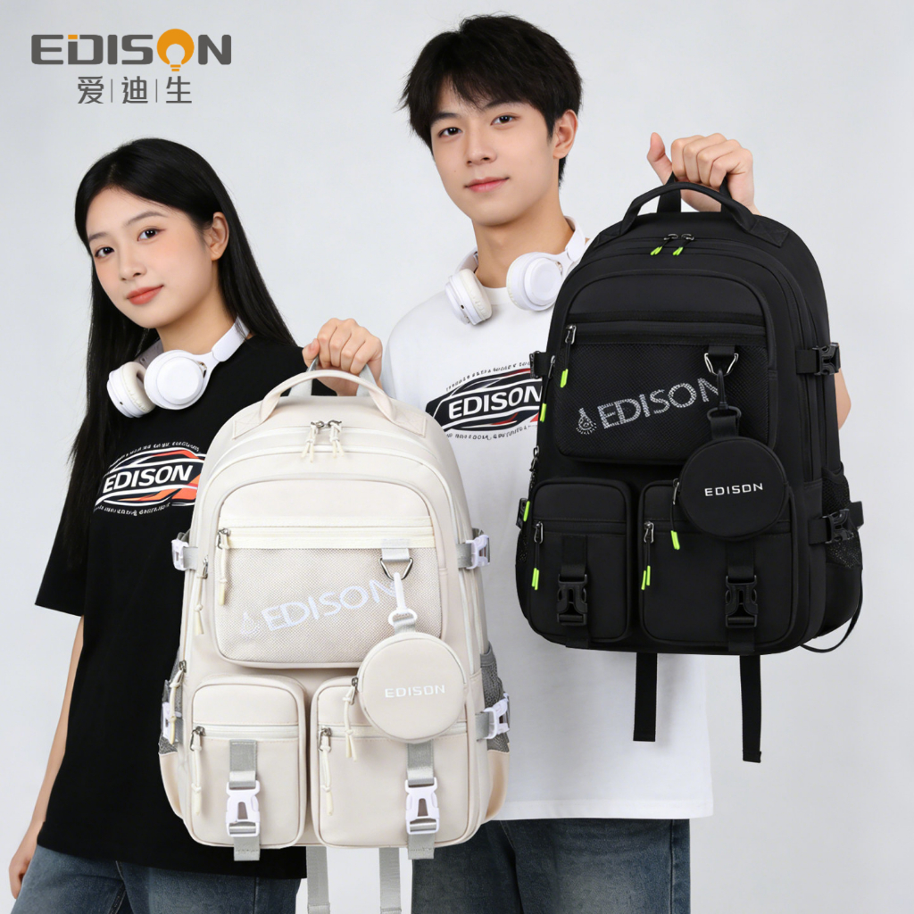 EDISON Beg Ransel Sekolah Menengah Tahun 7-12 PT3 SPM Pelindung Tulang ...