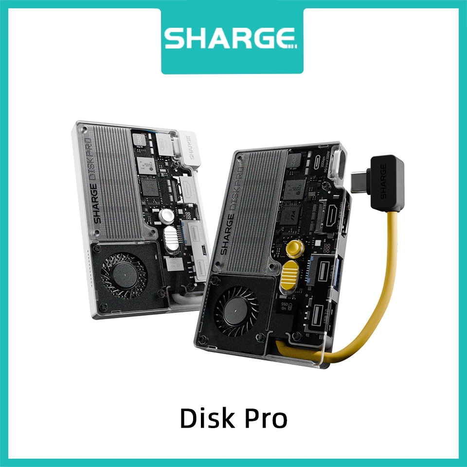SHARGE Disk Pro NVMe SSD Enclosure With Active Cooling System Built-in ...